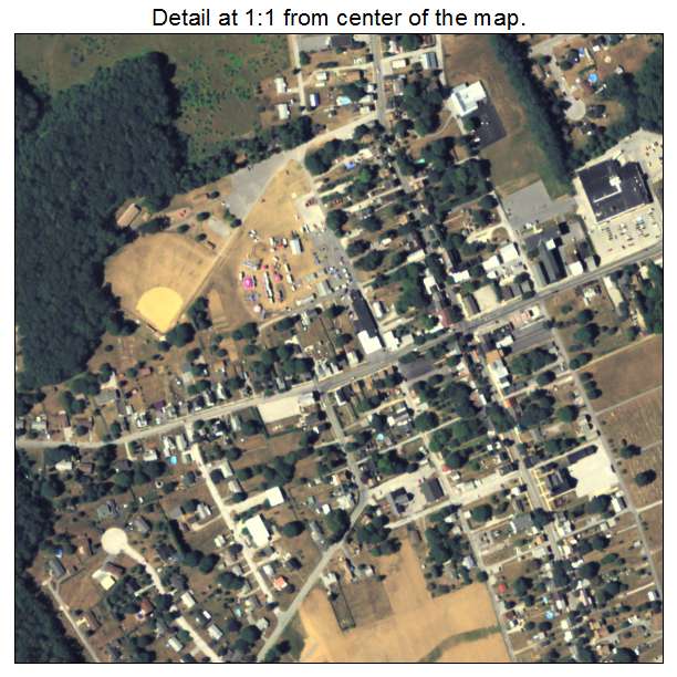Shrewsbury, Pennsylvania aerial imagery detail