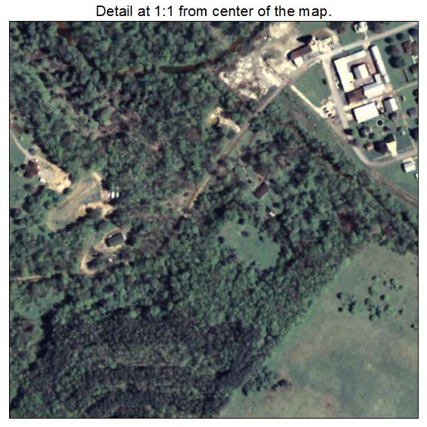 Sligo, Pennsylvania aerial imagery detail