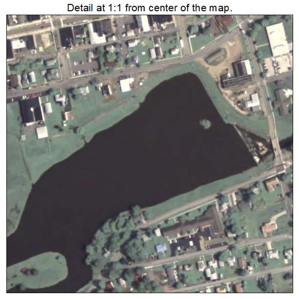Smethport, Pennsylvania aerial imagery detail
