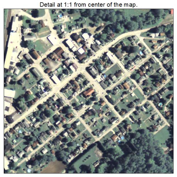 Smithton, Pennsylvania aerial imagery detail