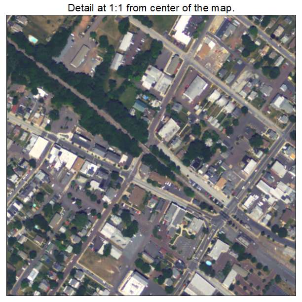 Souderton, Pennsylvania aerial imagery detail