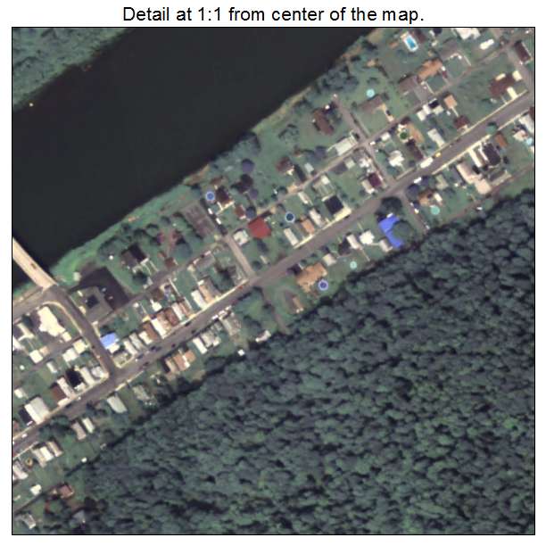 South Renovo, Pennsylvania aerial imagery detail