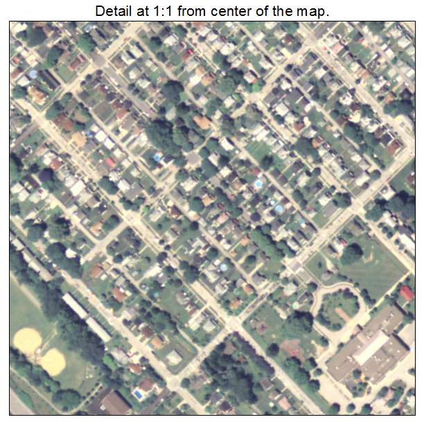 Southwest Greensburg, Pennsylvania aerial imagery detail