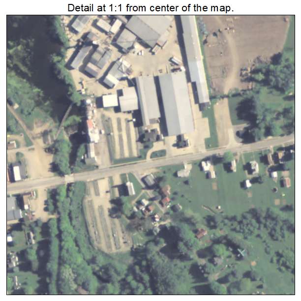 Spartansburg, Pennsylvania aerial imagery detail