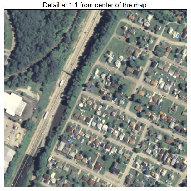Speers, Pennsylvania aerial imagery detail