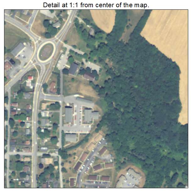 Spring Grove, Pennsylvania aerial imagery detail