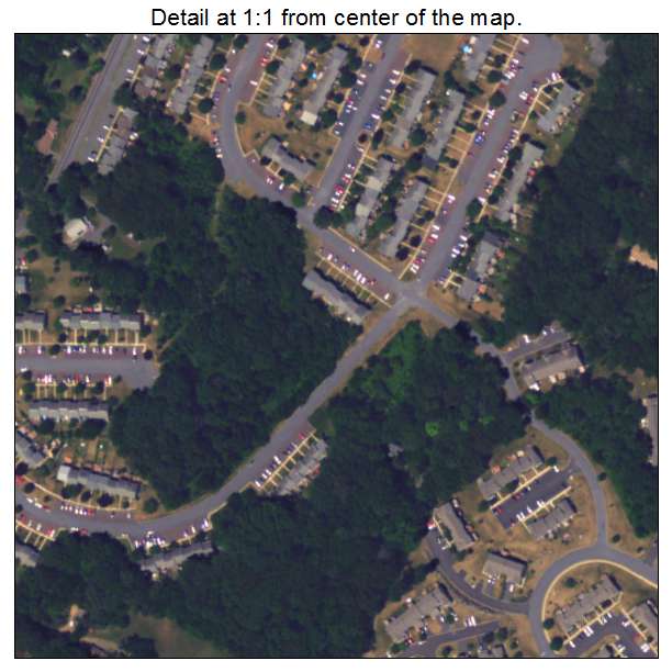 Spring Mount, Pennsylvania aerial imagery detail