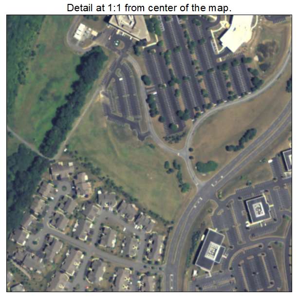 Spring Ridge, Pennsylvania aerial imagery detail