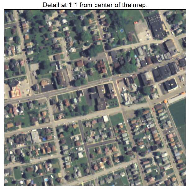 Springdale, Pennsylvania aerial imagery detail