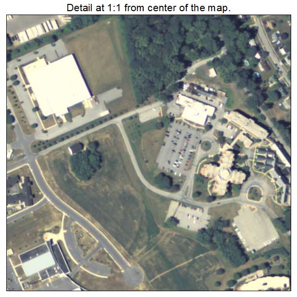 Springetts Manor Yorklyn, Pennsylvania aerial imagery detail