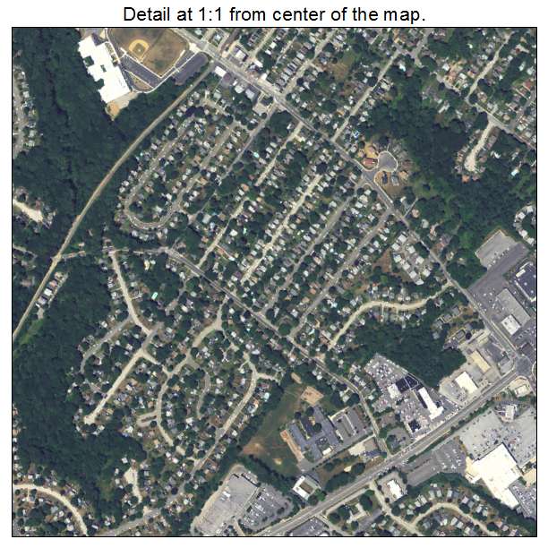 Springfield, Pennsylvania aerial imagery detail