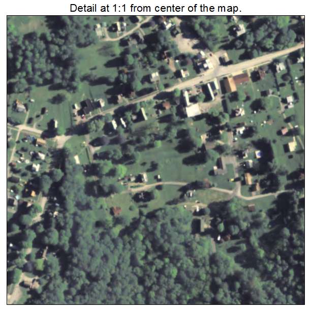 St Petersburg, Pennsylvania aerial imagery detail