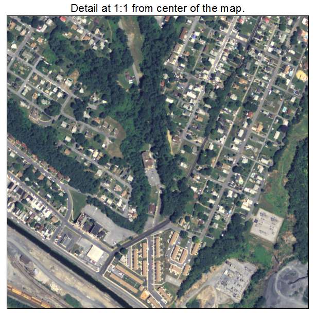 Steelton, Pennsylvania aerial imagery detail
