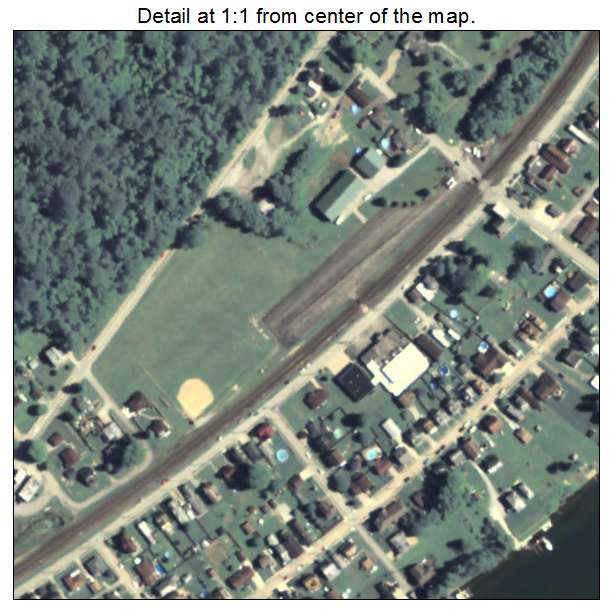 Stockdale, Pennsylvania aerial imagery detail