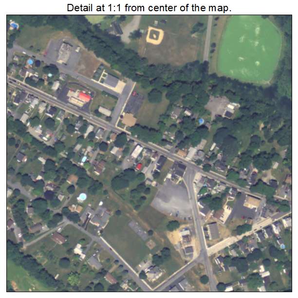 Stockertown, Pennsylvania aerial imagery detail