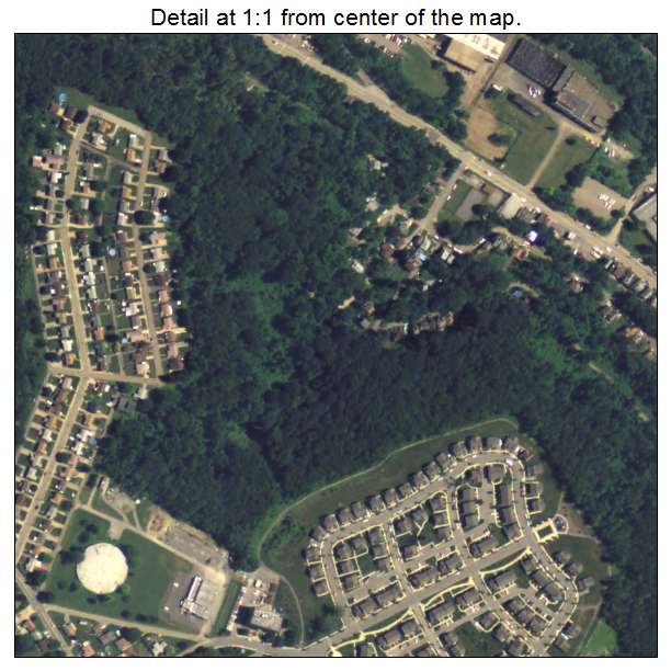 Stowe Township, Pennsylvania aerial imagery detail