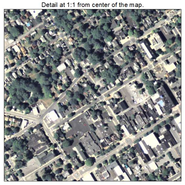 Stroudsburg, Pennsylvania aerial imagery detail
