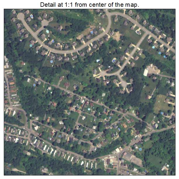Sturgeon Noblestown, Pennsylvania aerial imagery detail