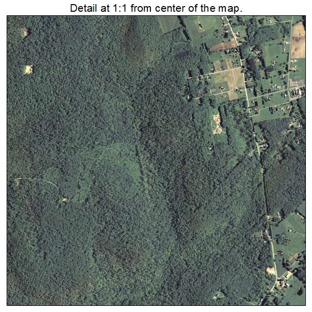 Sugarcreek, Pennsylvania aerial imagery detail