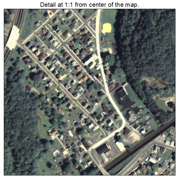Summerhill, Pennsylvania aerial imagery detail