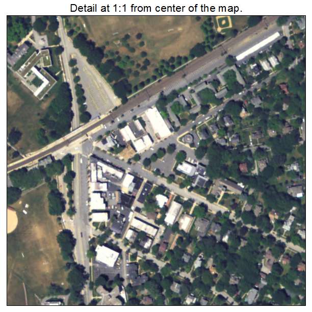 Swarthmore, Pennsylvania aerial imagery detail