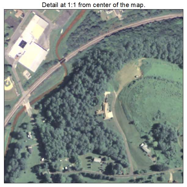 Sykesville, Pennsylvania aerial imagery detail