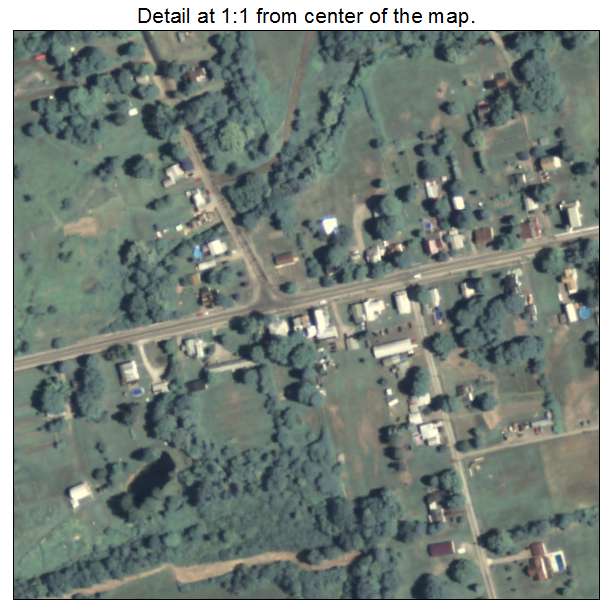 Sylvania, Pennsylvania aerial imagery detail