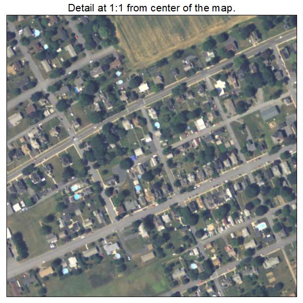 Tatamy, Pennsylvania aerial imagery detail