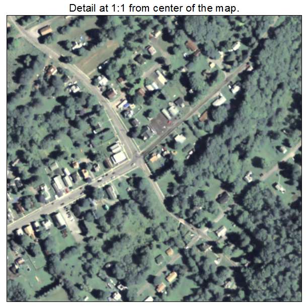 Thompson, Pennsylvania aerial imagery detail