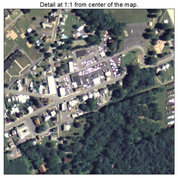 Thompsontown, Pennsylvania aerial imagery detail