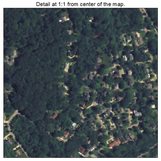 Thornburg, Pennsylvania aerial imagery detail
