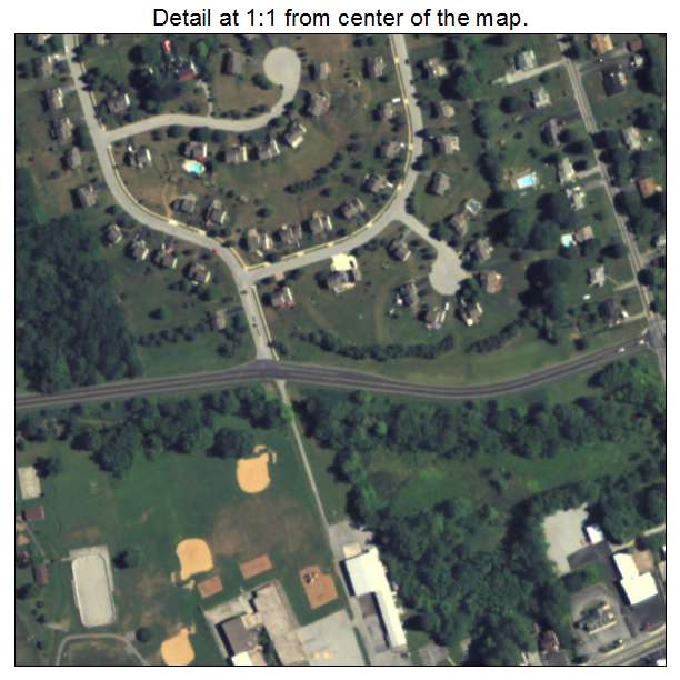 Aerial Photography Map of Thorndale, PA Pennsylvania