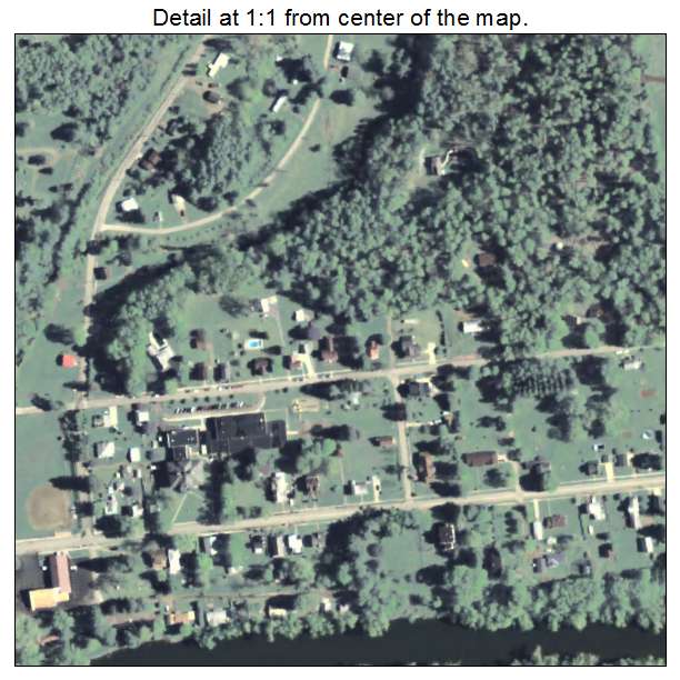 Tidioute, Pennsylvania aerial imagery detail