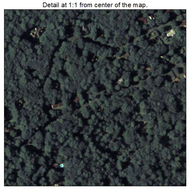 Timber Hills, Pennsylvania aerial imagery detail