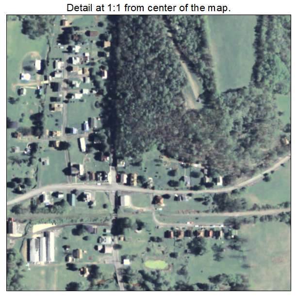Timblin, Pennsylvania aerial imagery detail