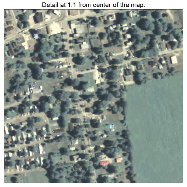 Tioga, Pennsylvania aerial imagery detail