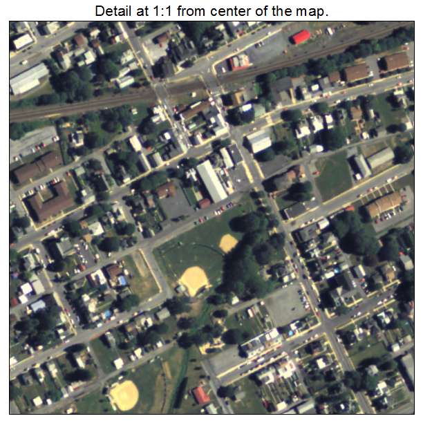 Topton, Pennsylvania aerial imagery detail