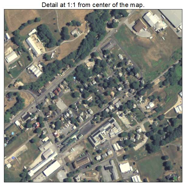 Toughkenamon, Pennsylvania aerial imagery detail