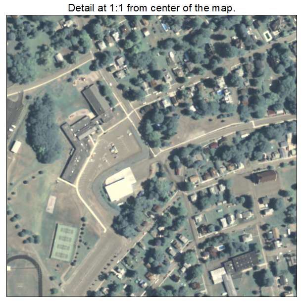 Towanda, Pennsylvania aerial imagery detail