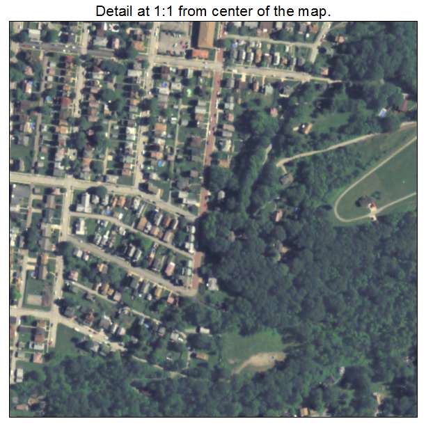 Trafford, Pennsylvania aerial imagery detail