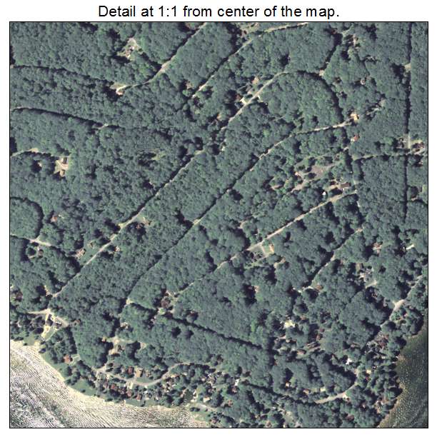 Treasure Lake, Pennsylvania aerial imagery detail