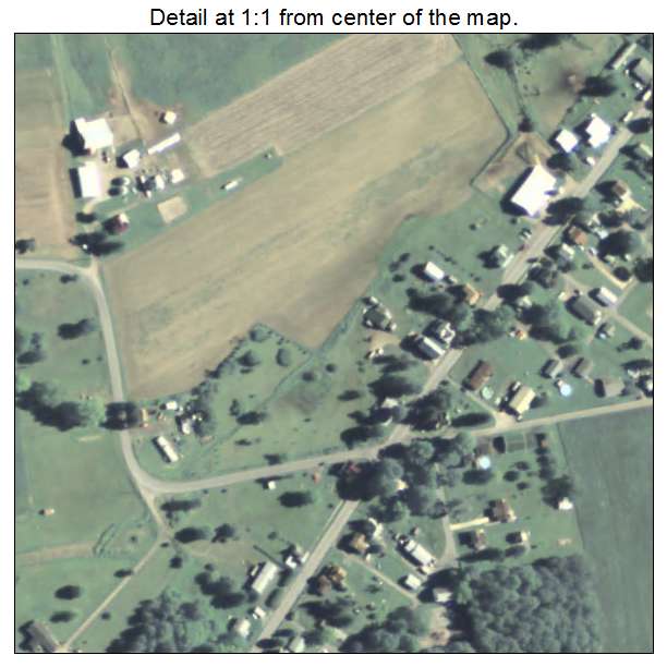 Troutville, Pennsylvania aerial imagery detail