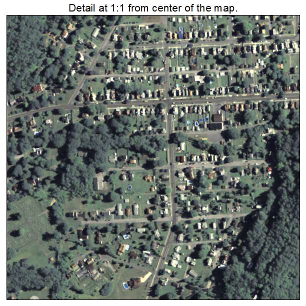 Tyrone, Pennsylvania aerial imagery detail