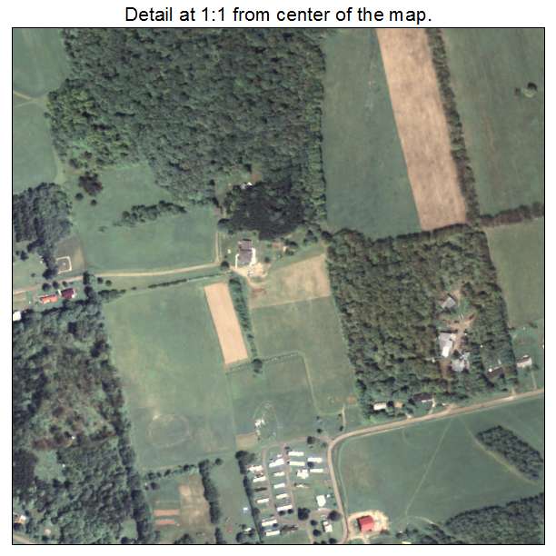 Ulysses, Pennsylvania aerial imagery detail