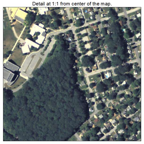 Valley View, Pennsylvania aerial imagery detail