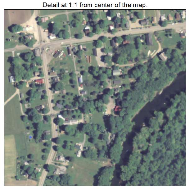 Venango, Pennsylvania aerial imagery detail