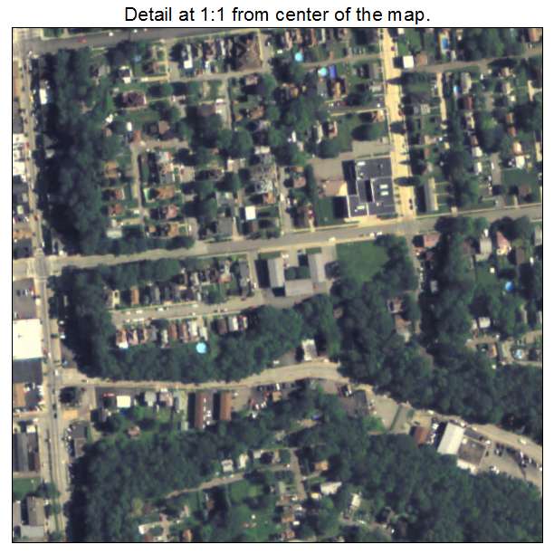 Verona, Pennsylvania aerial imagery detail