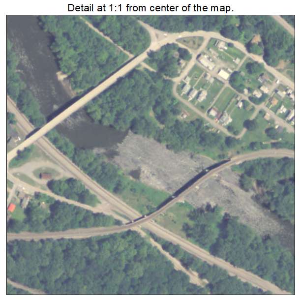 Wampum, Pennsylvania aerial imagery detail