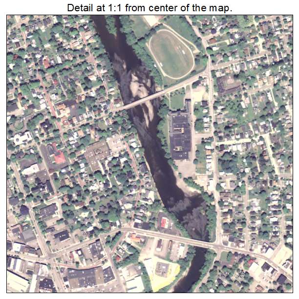 Warren, Pennsylvania aerial imagery detail