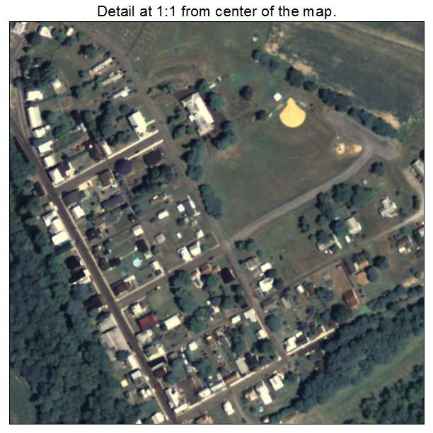 Washingtonville, Pennsylvania aerial imagery detail